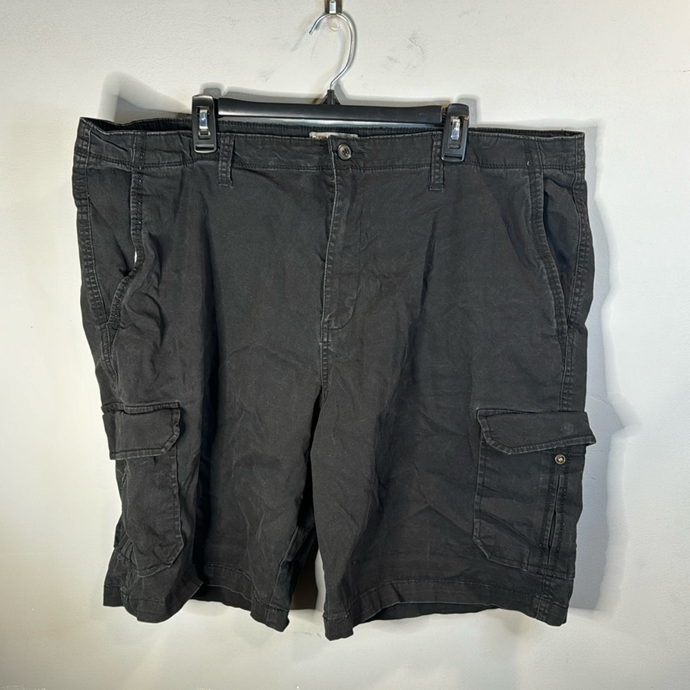 Black cargo shorts